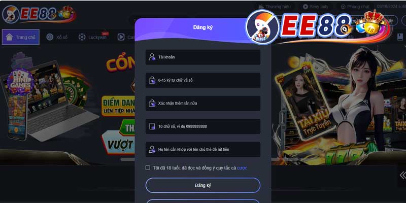 thông tin cần biết khi đăng ký ee88