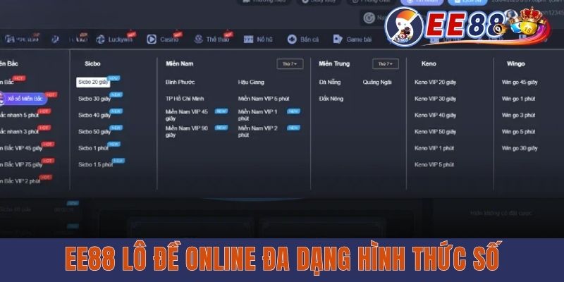EE88 lô đề online đa dạng hình thức số