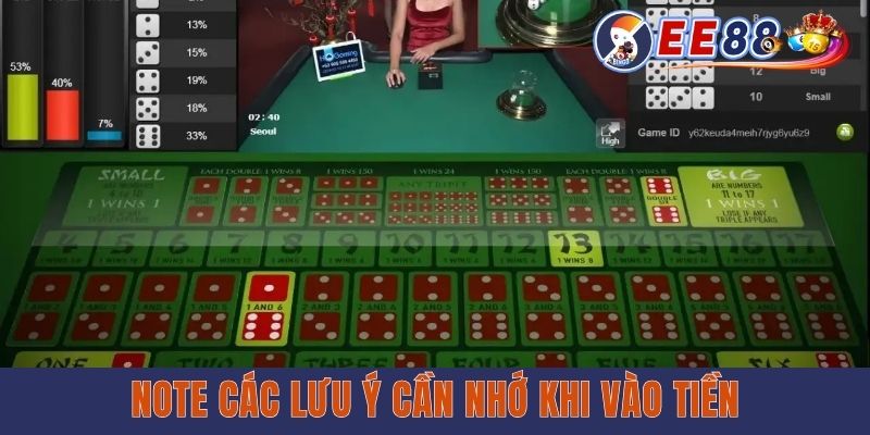 Note các lưu ý cần nhớ khi vào tiền